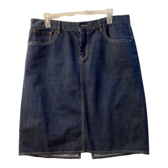 Old Navy Dresses & Skirts - Old Navy High Rise Midi Pencil Denim Jean Skirt